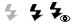 Overview of flash icons in the dashboard.