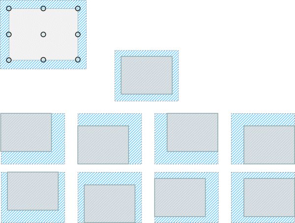 A graphic explaining the different image alignment options available in the Batch Processor.