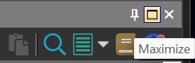 The button in the panel caption that is used to maximize a panel.