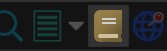 The Thesaurus button in the Metadata Panel ribbon.