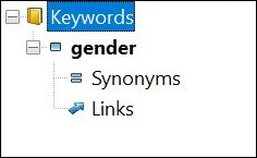 The new element in the Thesaurus Manager.