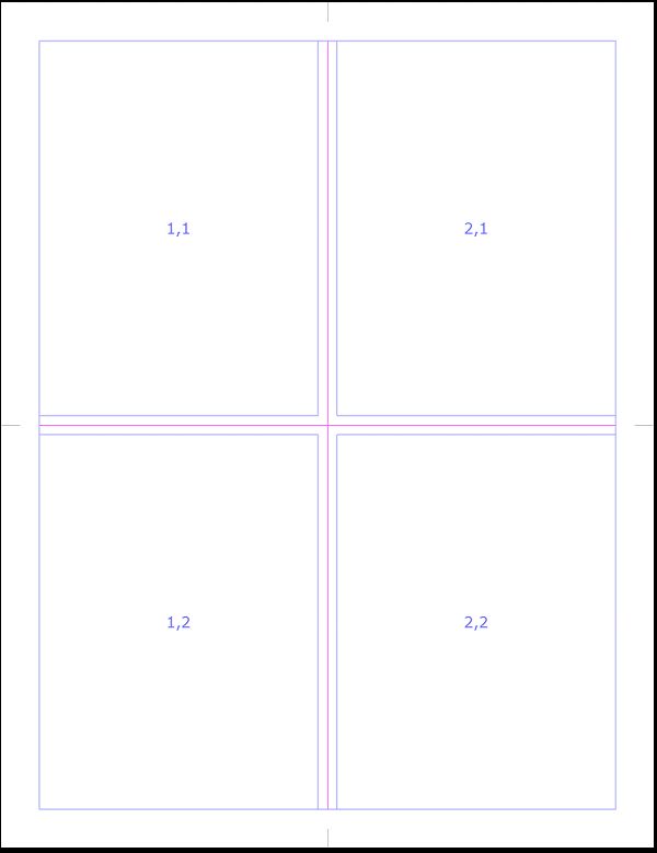 The final page with margins and gutters.