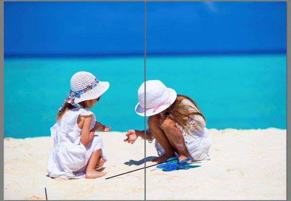 A screen shot of a two page spread of an image.