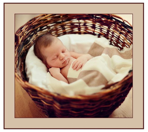 A screen shot of a printed page with stylish borders and colors matching the motive.