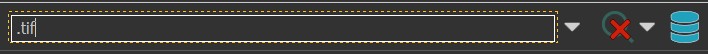 The File Window search bar with a search text that finds all TIF files.