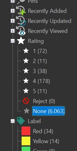 A screenshot of the IMatch Collection View.