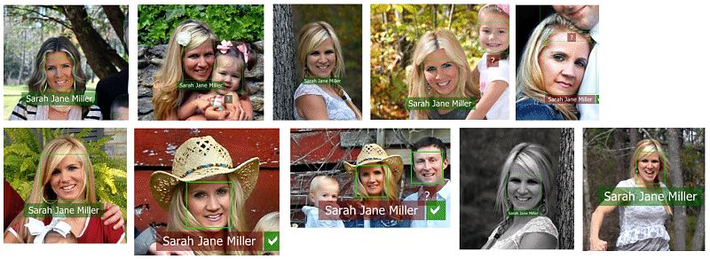 Collage of faces for this person.