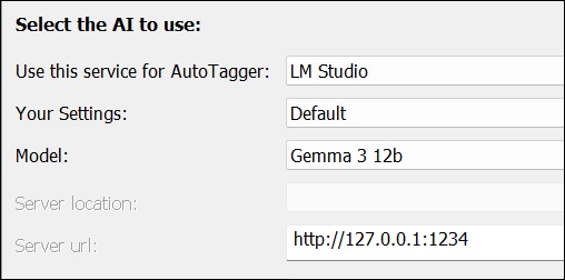 Configuring LM Studio and Gemma 3 for AutoTagger