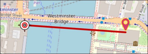 The Map Panel displaying the created and shown coordinates of an image.
