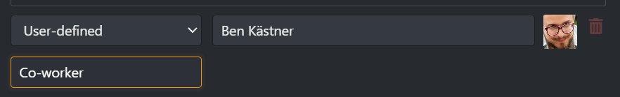 Creating a user-defined relation.