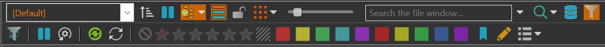 The Quick Filter Ribbon.