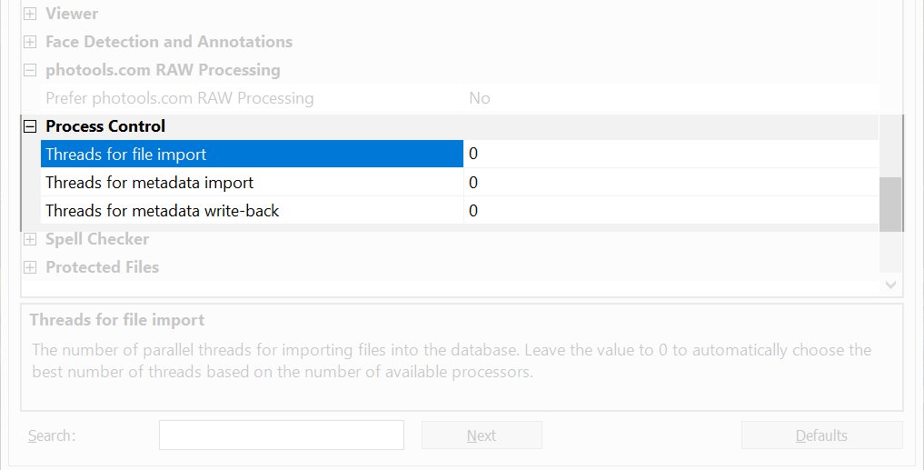 Process Control Settings