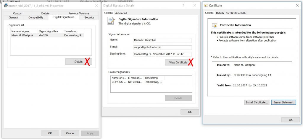 Verifying an Authenticode Certificate