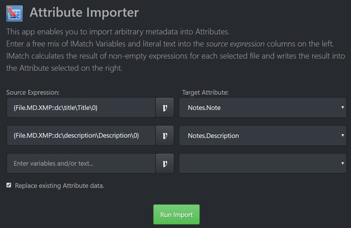 The Attribute Importer App
