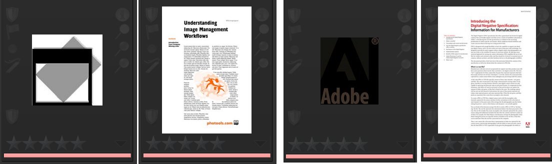 PDF Thumbnail Examples created with IMatch