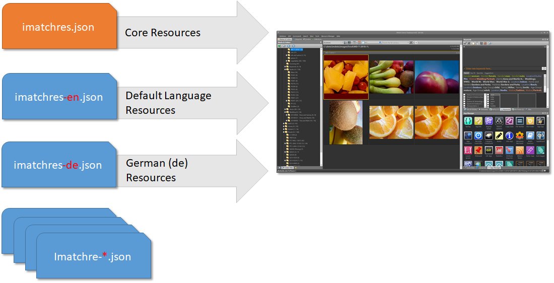 The IMatch Translator uses resource files in JSON format.