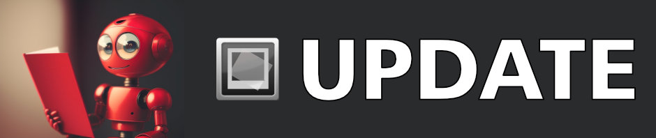 IMatch Update Logo with a little red robot.