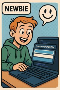 A newbie user working with the IMatch Command Palette.