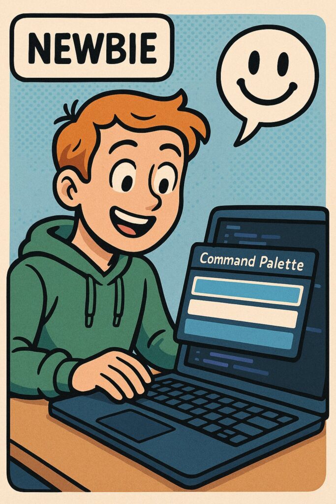 A newbie user working with the IMatch Command Palette.