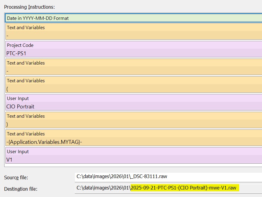 File Naming Conventions – Made Easy With IMatch’s unique Renamer