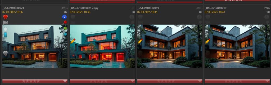 A screen short of the IMatch File Window, sorting images by visual similarity.