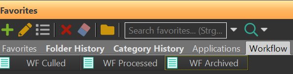 The new Favorites in the Favorites Panel.