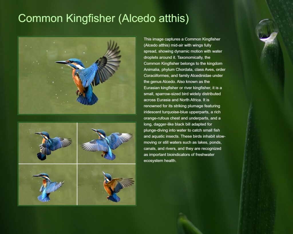 A screen shot of an album displaying a fact sheet about a bird.